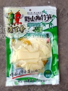 供應(yīng)美味80克野山椒竹筍