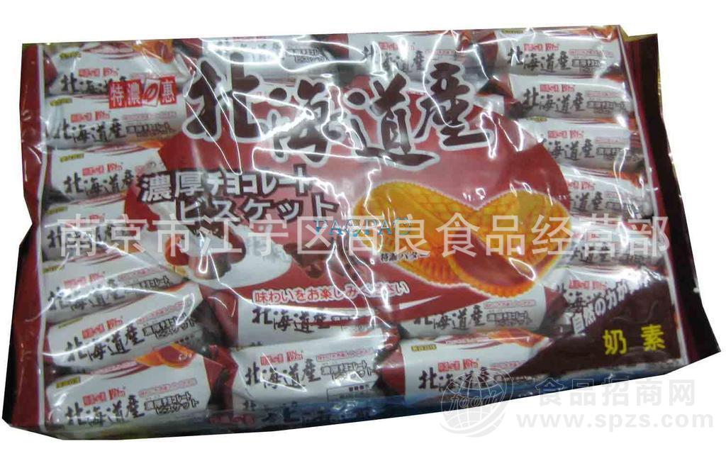 进口食品--特浓惠北海道产巧克力夹心饼1箱12包
