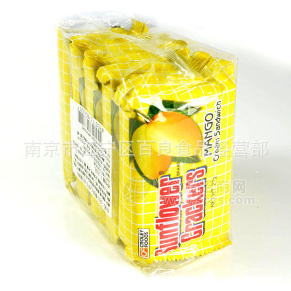 进口食品/菲律宾向日葵夹心饼干（芒果味）1箱×72包×5小包
