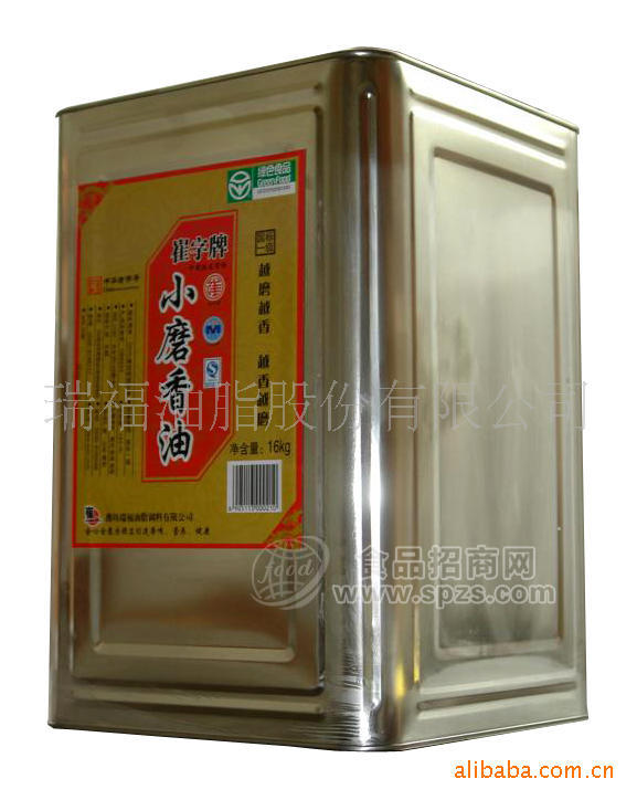 工業(yè)客戶用崔字牌小磨芝麻油16kg/桶