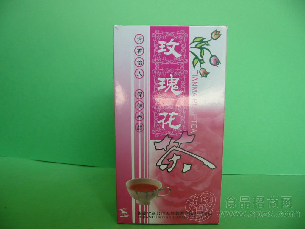 天马牌50克盒装法国粉玫瑰花茶