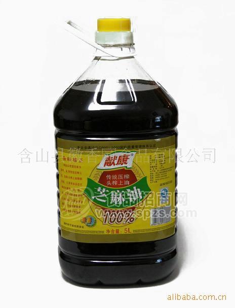 5升桶裝純芝麻油 一級(jí) sesame oil 香油