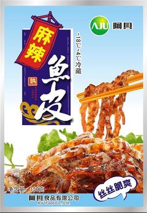 阿具麻辣鱼皮150g