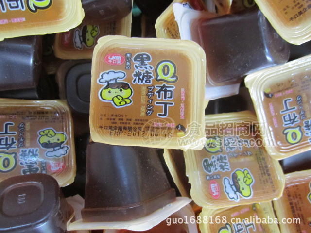 供应进口/台湾千口美黑糖q布丁 1箱20斤