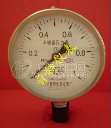 Y100BF不锈钢压力表