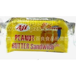 供应进口食品--aji散装夹心饼（花生味） 1箱10斤