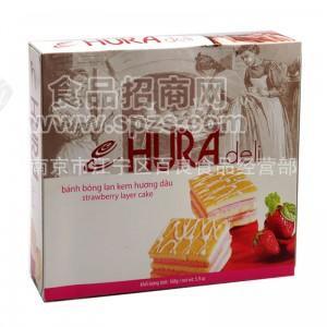 供应HURA越南草莓层蛋糕 1*16