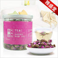 特级法兰西玫瑰花茶 精选洛神花 无糖罐装 花草茶