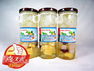 热带杂果罐头 15瓶每件