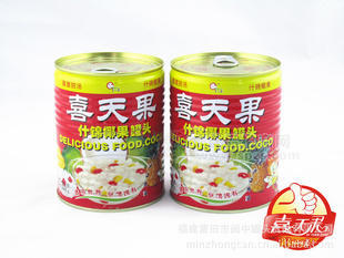 什锦椰果罐头 12罐每件 铁罐装