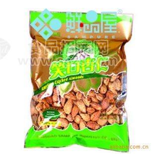 鲜品屋精选400g笑口杏仁干果袋装