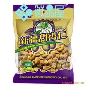 鲜品屋精选400g新疆甜杏仁干果袋装