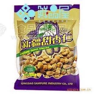 鲜品屋精选400g新疆甜杏仁干果袋装