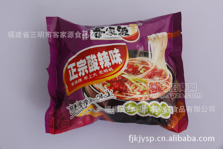 供应客家源正宗酸辣方便红薯粉丝(袋装) 福建宁化特产 方便粉丝食品