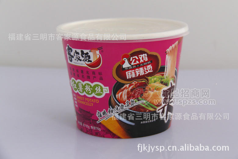 供应客家源 烧公鸡麻辣方便红薯粉丝 福建宁化特产 方便粉丝生产线