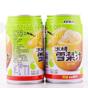 供應(yīng)真味加冰糖雪梨汁 梨汁飲料 果汁飲料 310mL