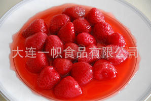 E 124糖水染色草莓罐头