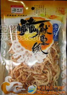 舟山特產(chǎn)即食海洋休閑食品“帥魚(yú)”225g烤魷魚(yú)絲