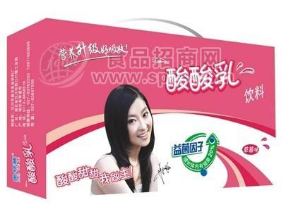 益菌因子酸酸乳饮料草莓味