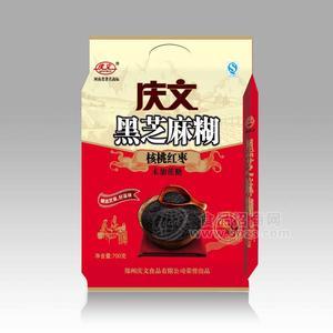 庆文700克核桃红枣黑芝麻糊