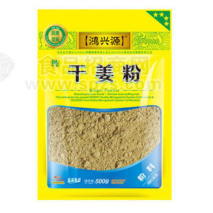 鴻興源調(diào)味品 廠家直銷 餐飲大包裝調(diào)味料 干姜粉4星 500克