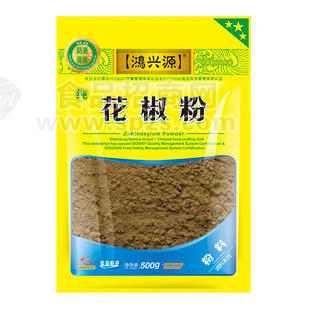 鴻興源調(diào)味品 廠家直銷 餐飲大包裝調(diào)味料 花椒粉3星 500克