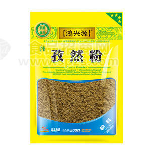 鴻興源調(diào)味品 廠家直銷 餐飲大包裝調(diào)味料 孜然粉4星 500克