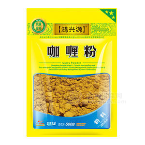 鴻興源調(diào)味品 廠家直銷 餐飲大包裝調(diào)味料 咖喱粉3星 500克