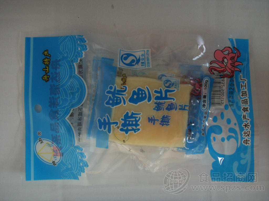 100g/包舟山特产海鲜舟达手撕鱿鱼片『休闲食品、鱼干鱼丝』