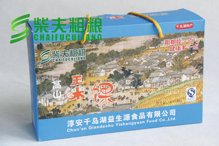供应健康中老年食品 高山玉米馃/玉米饼 礼盒包装（8小盒）