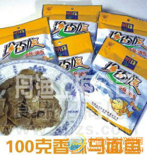 批发供应休闲食品100克香酥马面鱼