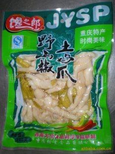 重慶特產(chǎn)*時尚美味饞之郎野山椒土雞爪240g