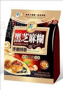 芝麻糊/方便食品/無糖食品淵緣718g天然養(yǎng)生沖飲品南方黑芝麻糊