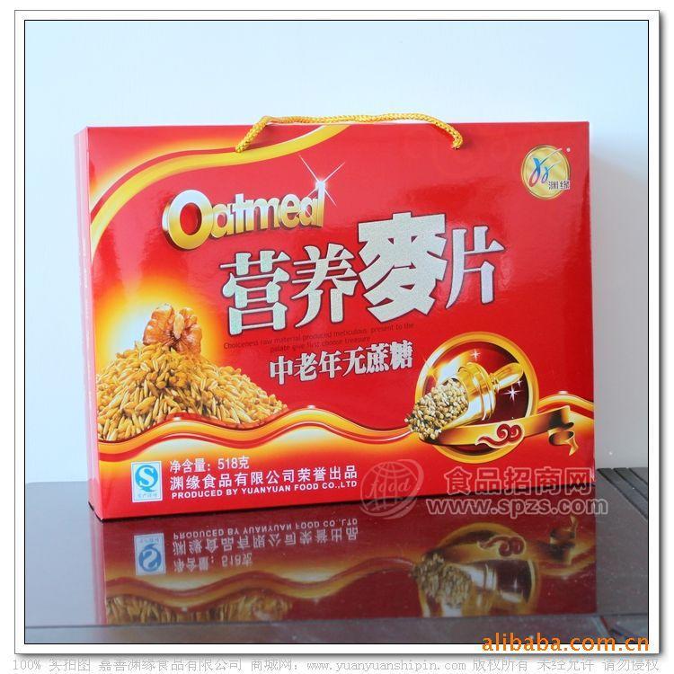 供应生产销售金卡中老年无糖营养麦片 518g 无糖