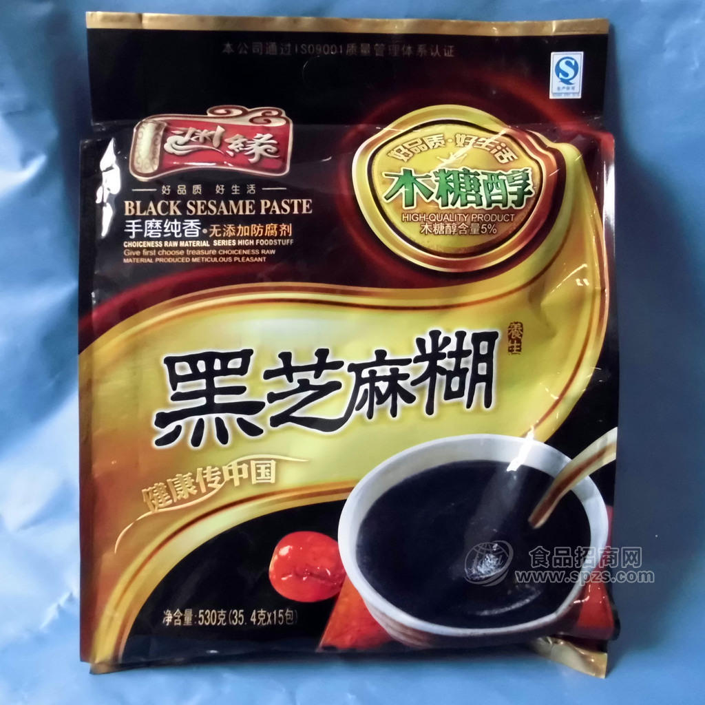 供應(yīng)廠家無糖食品—淵緣530g木糖醇手磨純香黑芝麻糊