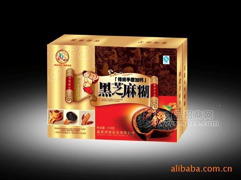 供應(yīng)營養(yǎng)沖飲品/淵緣518g金卡手磨加鈣黑芝麻糊