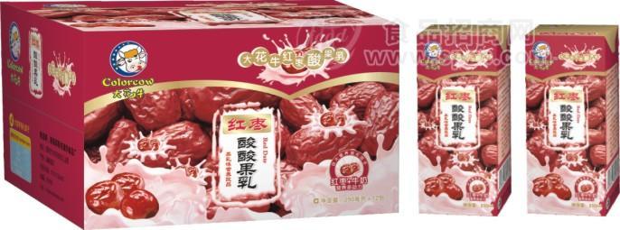红枣味果乳饮料