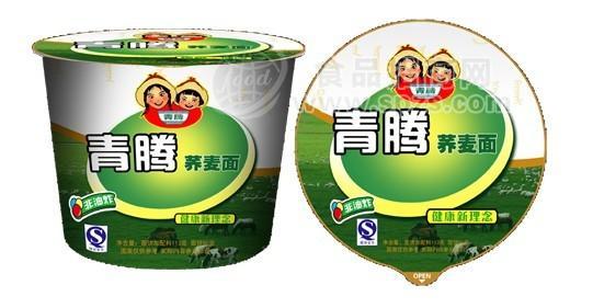 青藤绿色芥麦方便面