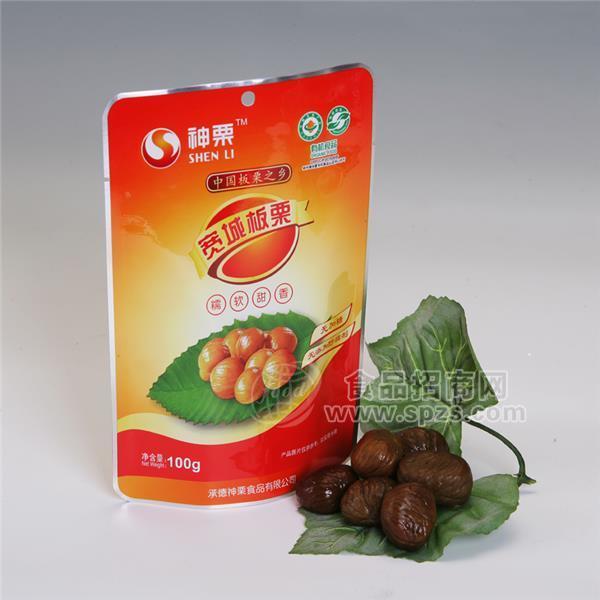 神栗 精品單袋板栗仁100g 零食特產(chǎn)有機(jī)板栗無碎粒甘栗仁