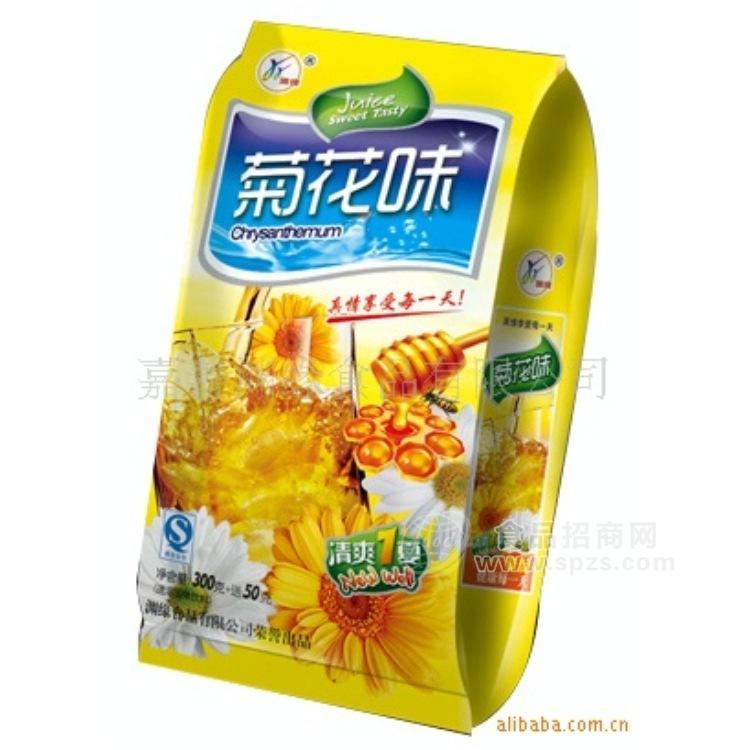 供應(yīng)廠家沖飲品—淵緣350g菊花味果珍