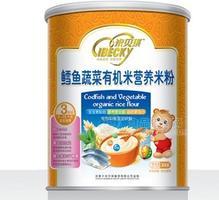 鳕鱼蔬菜有机米营养米粉（3段）