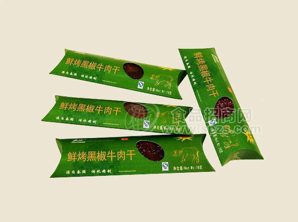 鲜烤黑椒牛肉干黑胡椒 76g 传统工艺 辣味