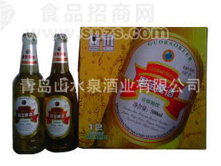 生产 批发山水泉国宝啤酒。清爽啤酒。青翠纯生啤酒