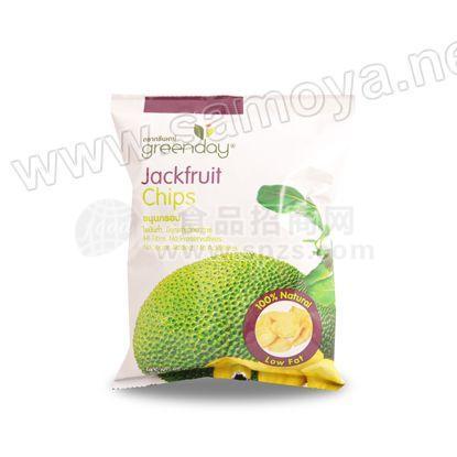 東南亞進口食品 泰國蔬果干 休閑零食 綠色時光 天然菠蘿蜜片 Greenday Jackfruit Chips