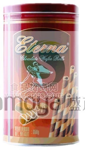 印度尼西亚进口食品Eterna意特浓脆卷饼干（巧克力味）