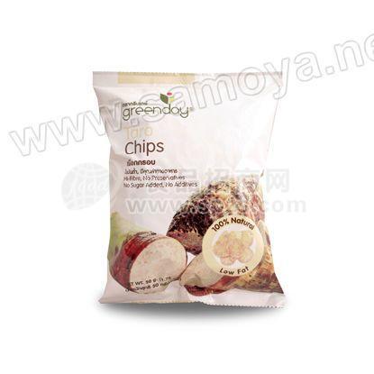 東南亞進口食品 泰國蔬果干 休閑零食 綠色時光 天然芋頭片 Greenday Taro Chips