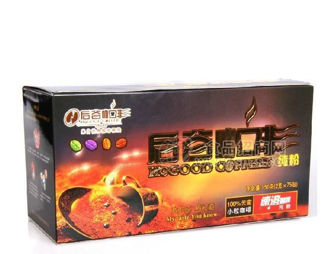 后谷咖啡 75袋速溶咖啡 纯苦咖啡批发 无糖大盒装黑咖啡