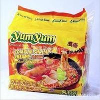 泰國原裝進口 yumyum養(yǎng)養(yǎng)冬蔭功酸辣蝦味濃湯面70g*5包*6袋/箱