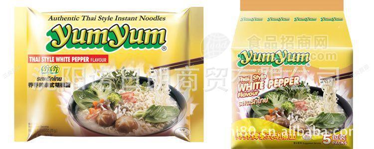 供应泰国原装进口 yumyum养养牌泰式胡椒面70g*5包*6袋/箱