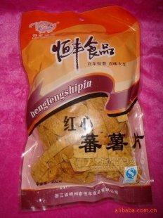 嵊州特產(chǎn) 恒豐紅心番薯片200克